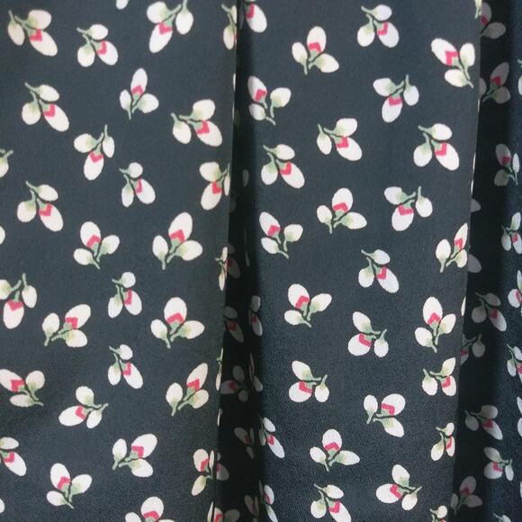 Ventti Black Sleeveless Dress Floral Print With Pockets Size L - Picture 3 of 8